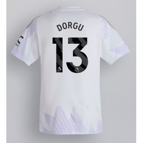 Manchester United Patrick Dorgu #13 Segunda Equipación 2025-26 Manga Corta